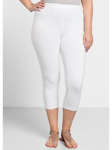 sheego Leggings in weiß