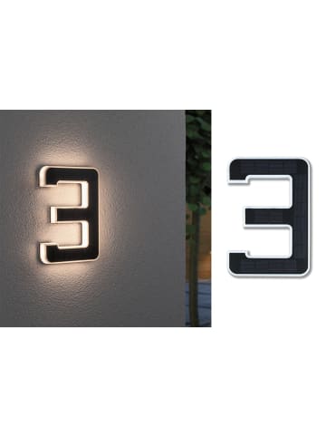 paulmann Solar LED Hausnummernleuchte  Nummer 3