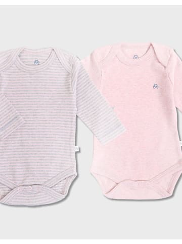 OrganicEra Baby Langarmbody in Rose Melange
