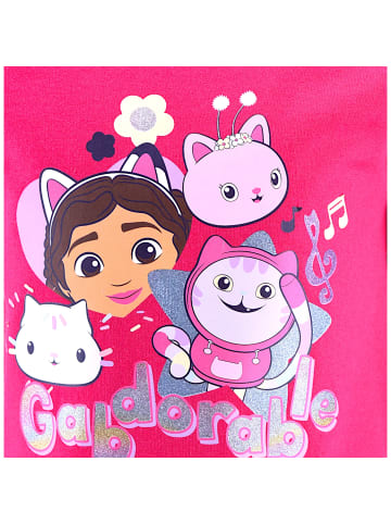 Gabby's Dollhouse Sweatshirt Gabby´s Dollhouse mit Gltizer in Dunkelpink