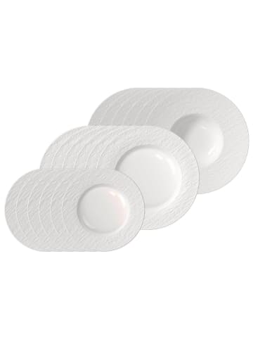 Villeroy & Boch 18er Set Teller-Set Manufacture Ice in weiß