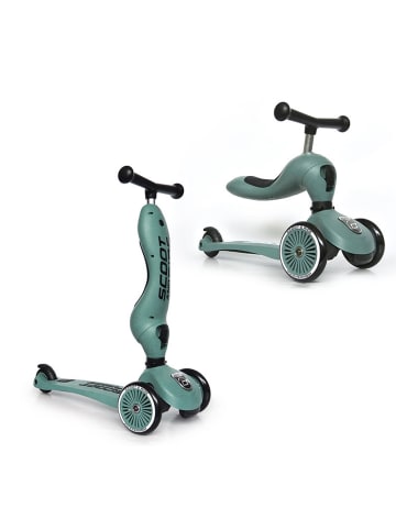 Scoot & Ride Scoot&Ride Highwaykick 1 Rutscherfahrzeug inkl. Helm - Farbe: Steel - Farbe: Forest