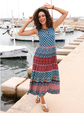 WITT WEIDEN Stufenkleid in jeansblau-kirsche-bedruckt