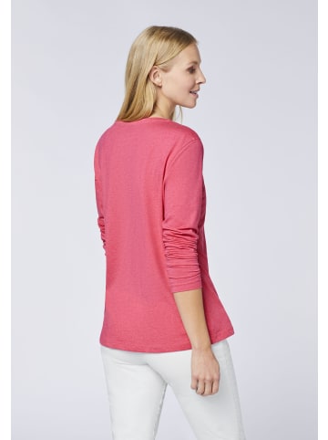 Polo Sylt T-Shirt im Label-Design in Pink