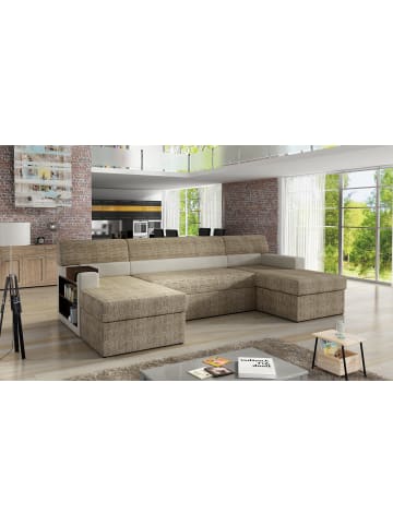 MF Design Narkos Recamiere Links in Beige -  (L) 159 x (B) 310 x (H) 90 cm