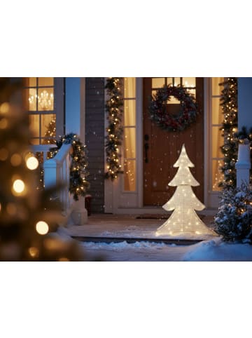 Beliani LED Deko EDASJON in Weiß - (W) 74 x (H) 95 x (L) 74 cm