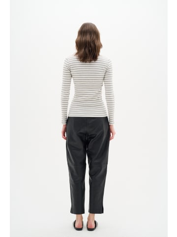 InWear DagnaIW Striped LS MIX Tight fit in Medium Grey/Whisper White