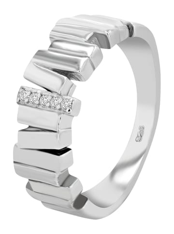 Adeliás Damen Ring aus 925 Silber mit Zirkonia in silber