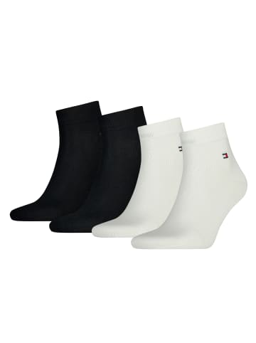 Tommy Hilfiger Socken 4er Pack in Schwarz/Weiß