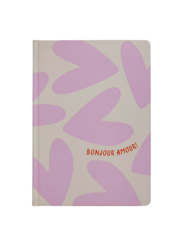Butlers Butlers Notizbuch EVERYDAY DIN A5 Bonjour Amour! in Flieder