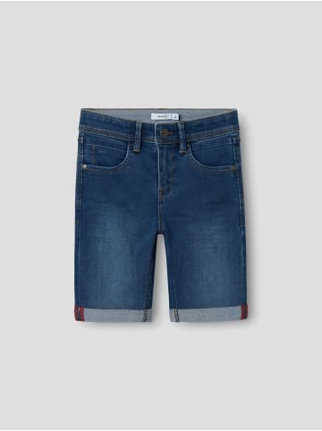 name it Shorts in Medium Blue Denim