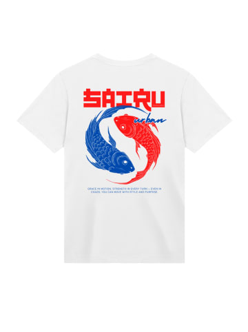 F4NT4STIC T-Shirt Koi Fish Japan Streetstyle in weiß