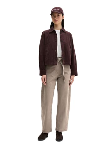 Marc O'Polo Cord-Overshirt regular in Black Cherry