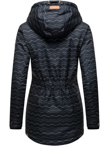ragwear Winterjacke Zuzka Winter in Navy Zig Zag21