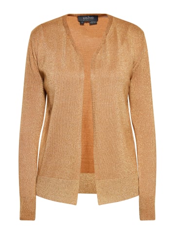 usha BLACK LABEL Damen Cardigan in KAMEL