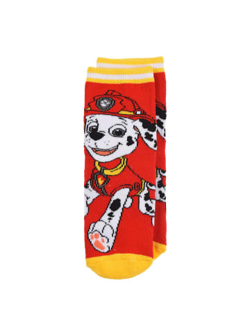 Paw Patrol Socken mit Gumminoppen Anti-Rutsch in Rot