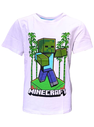 Minecraft T-Shirt Minecraft Creeper in Weiß
