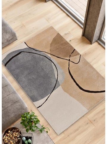 Atticgo Kurzflor-Teppich LESSIA in beige/grau