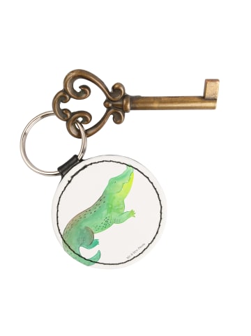 Mr. & Mrs. Panda Anhänger Krokodil ohne Spruch in Weiß