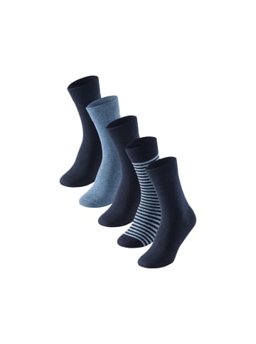 Schiesser Socken 5er Pack in Blau/Gestreift