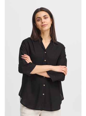 Fransa Hemdbluse in schwarz