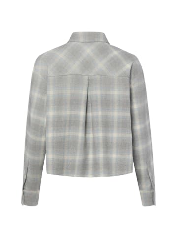OPUS Flanellbluse Flakaro in hellgrau hellblau