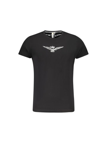 ACCADEMIA MILITARE Schwarzes Baumwoll-T-Shirt