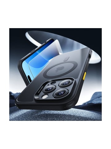 COFI 1453 ESR Classic Pro Set Halolock magnetisch Hülle iPhone 16 Pro Schwarz in Schwarz