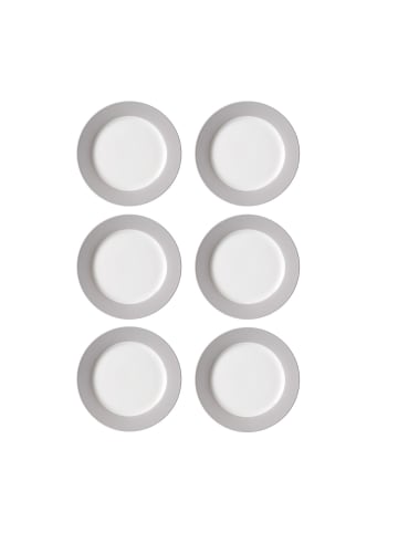 Ritzenhoff & Breker 6er Set Speiseteller Doppio ø 27 cm in Grau