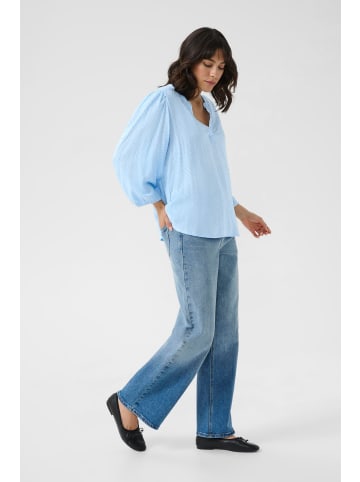 Kaffe Langarm-Bluse KAannika Regular fit in Windsurfer