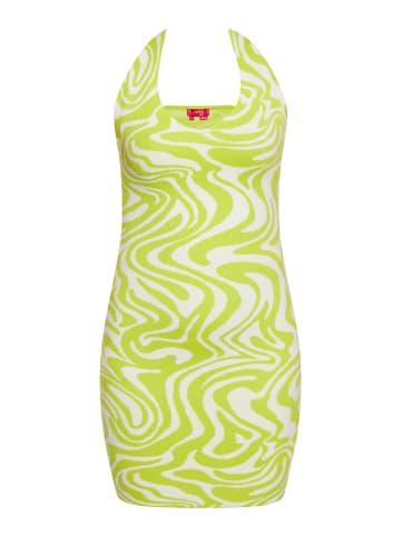 Swirly Damen Kleid in WOLLWEISS LIMETTE