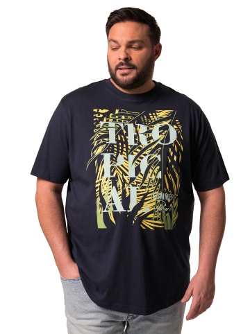 Men Plus Kurzarm T-Shirt in navy blau