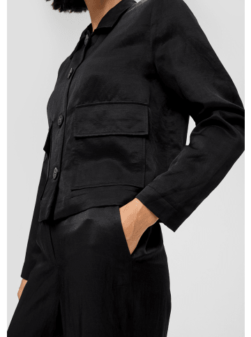 s.Oliver BLACK LABEL Indoor-Jacke langarm in Schwarz