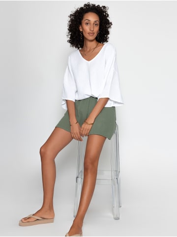SASSYCLASSY Musselin Shorts in Khaki