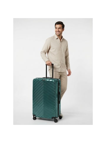 Redolz Essentials 18 4 Rollen Trolley 76 cm mit Dehnfalte in Metallic-Green Shiny