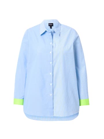 Ulla Popken Hemdbluse in horizontblau