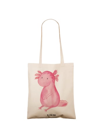 Mr. & Mrs. Panda Tasche Axolotl Niedlich ohne Spruch in Creme