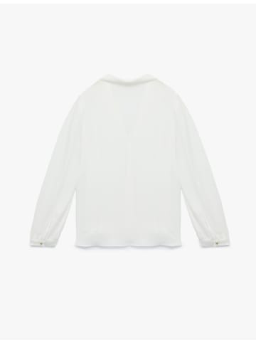 KOTON SHIRTS LS in Grauweiß