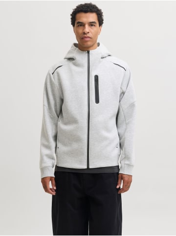 Jack & Jones Kapuzenpullover in Light Grey Melange