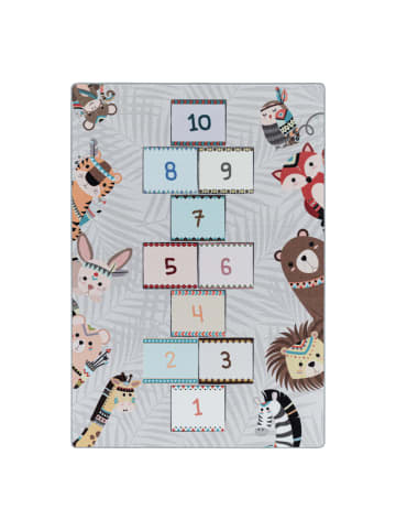 KADIMA DESIGN Teppich Kinder Flachgewebe Hüpfspiel Polyamid Antirutsch Kinderzimmer