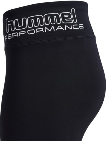 Hummel Leggings "Te Fundamental Mid Waist Tights" in Schwarz