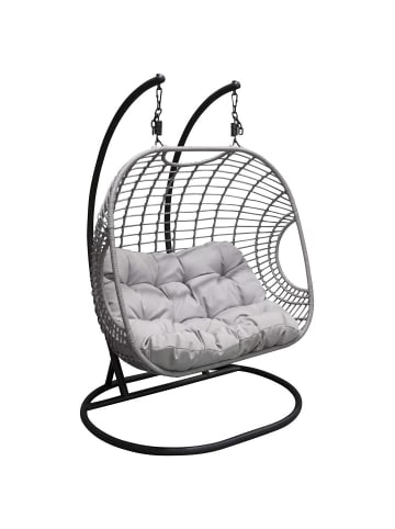 ebuy24 Gartenstuhl Viga Schwarz, Grau 133 x 160 cm