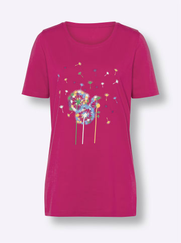 Sieh an! Longshirt in fuchsia