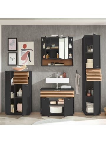 home24 Hochschrank Remiza in Anthrazit