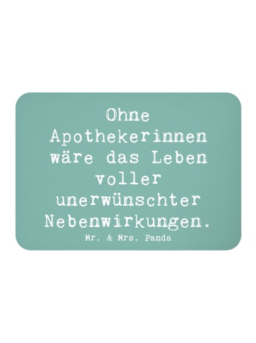 Mr. & Mrs. Panda Magnet Spruch Apothekerin Nebenwirkung mit Spruch in Meeresbrise