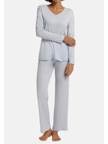 Hanro Schlafanzug Cotton Silk in Powder blue