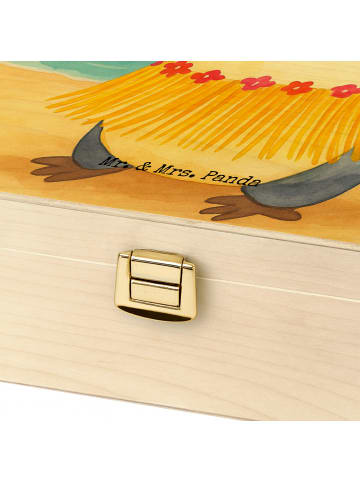 Mr. & Mrs. Panda Tee Box Pinguin Kokosnuss Design ohne Spruch in Weiß