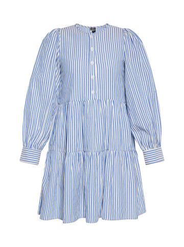 DreiMaster Maritim Damen Kleid in Blau Wollweiss