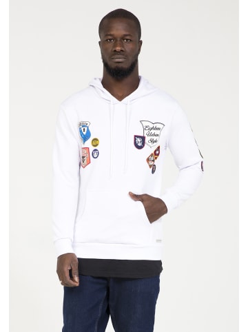 PLUS EIGHTEEN Herren Kapuzenpullover in Weiss