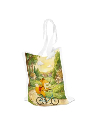 Mr. & Mrs. Panda Tasche Fuchs Lieferung Pommes Design ohne Spruch in Weiß